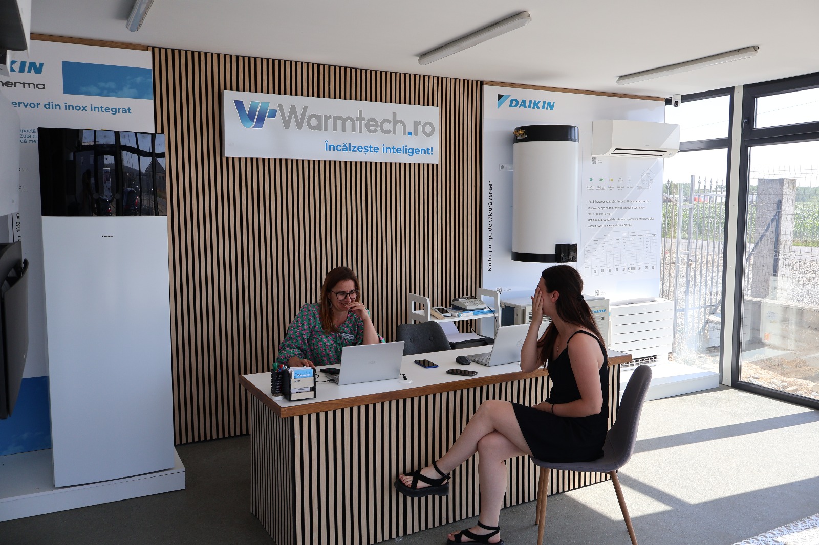 Warmtech showroom interior